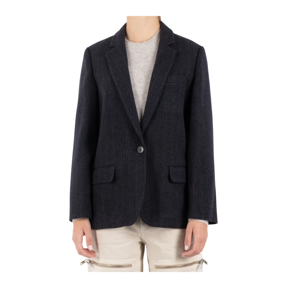 Isabel Marant Étoile Blauwe Nacht Blazer Charlyne Blue Dames