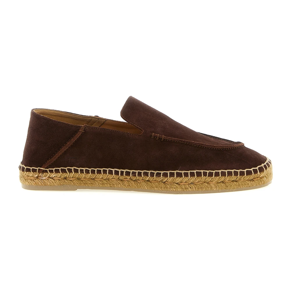 Tom Ford Men's Brown Finn Espadrille - Espadrilles - 10 Uk - Shoes