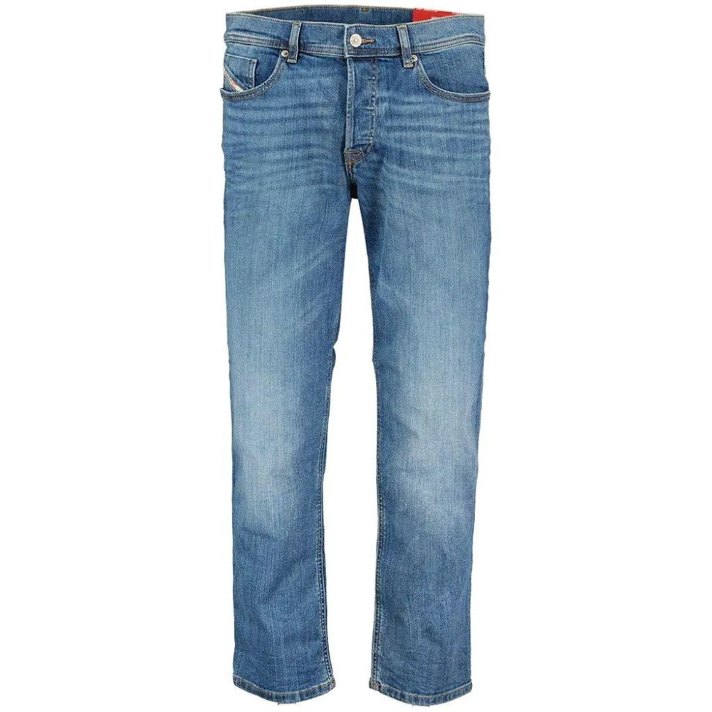 Diesel Slim-fit Katoen Blauw Gewassen Jeans Blue Heren