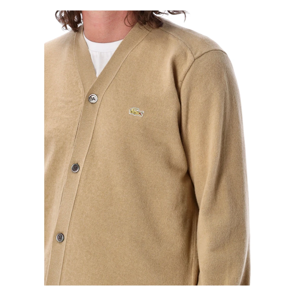 Comme des Garçons Asymmetrische Cardigan Lacoste Brown Heren