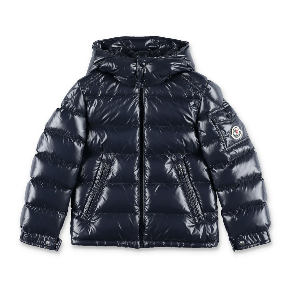 Moncler Navy Outerwear Maya Jacket Aw24 Blue, Pojke