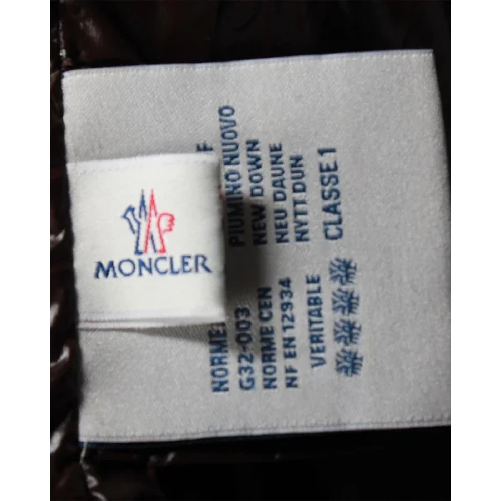 Moncler Pre-owned Polyester outerwear Brown Dames