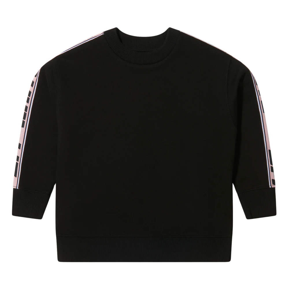 Off White Logo Band Sweatshirt - Female - Kids Sweatshirts - Black - 8 Y - Kids
