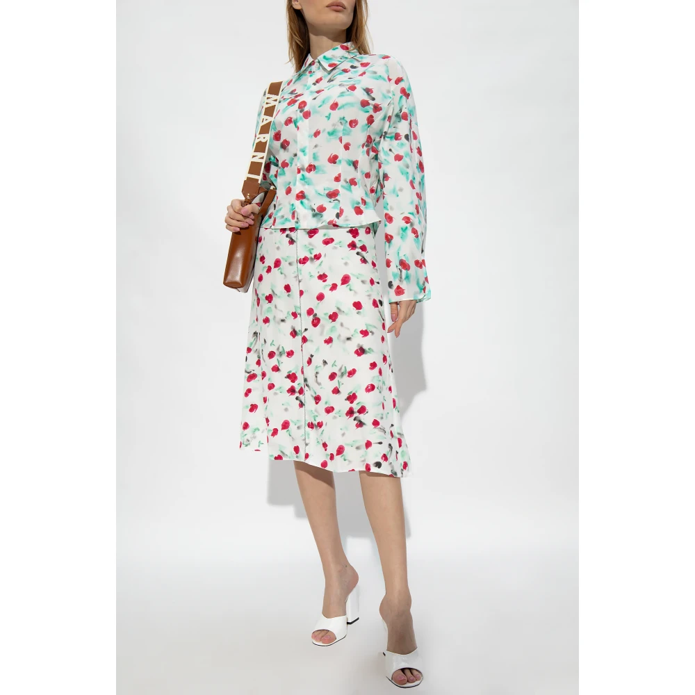 Marni Rok met bloemenmotief White Dames