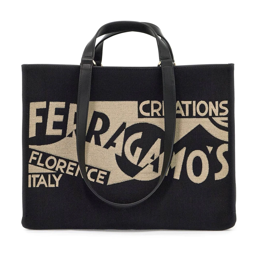Salvatore Ferragamo Logo Bedrukte Tote Tas Multicolor Dames