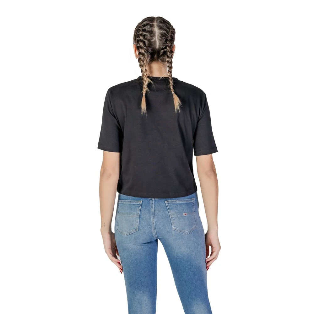 Guess Zwarte Katoenen Dames T-shirt Black Dames