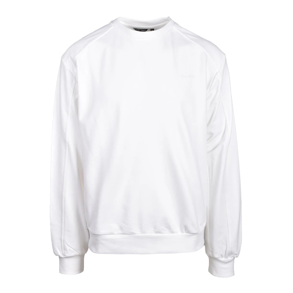 Antony Morato Casual Katoenmix Sweater White Heren