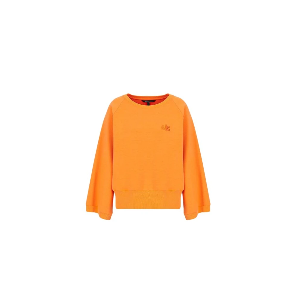 Armani Exchange Stijlvolle Sweatshirt Orange Dames