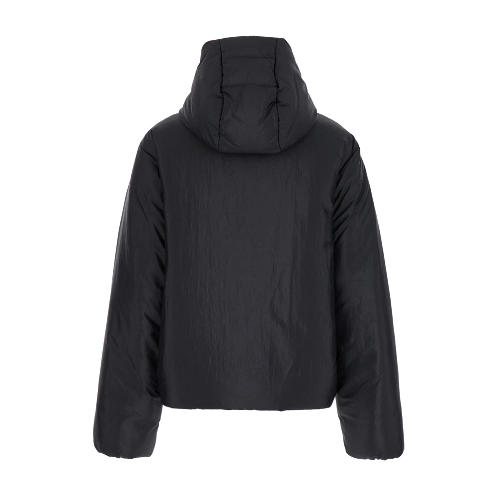 Jil Sander Zwarte Donsjas Black Dames
