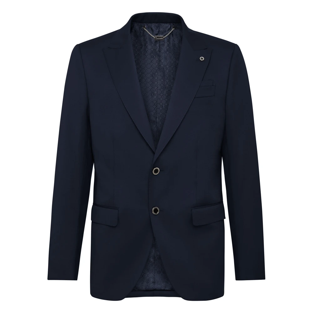 Billionaire Mannelijk Blauw Jassen Heren, L, Wol, Blazer Elegant
