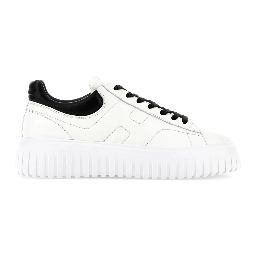 Hogan Men's White Sneakers, 10 Uk, H-Stripes Trainers