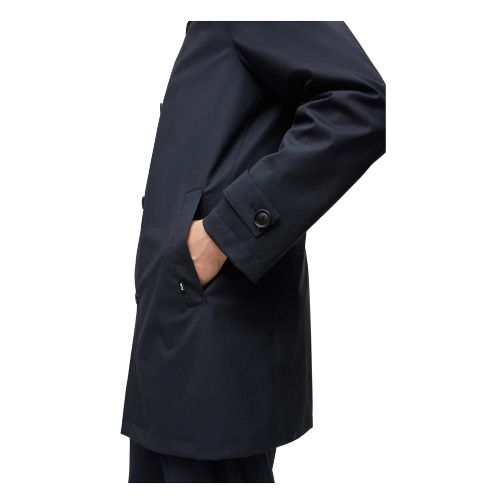 Boss Marine Stretch-Wol Regular-Fit Jas Blue Heren