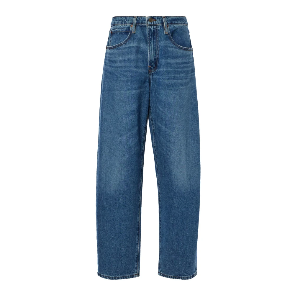 Frame Wijde Pijp Slim Fit Jeans Blue Dames