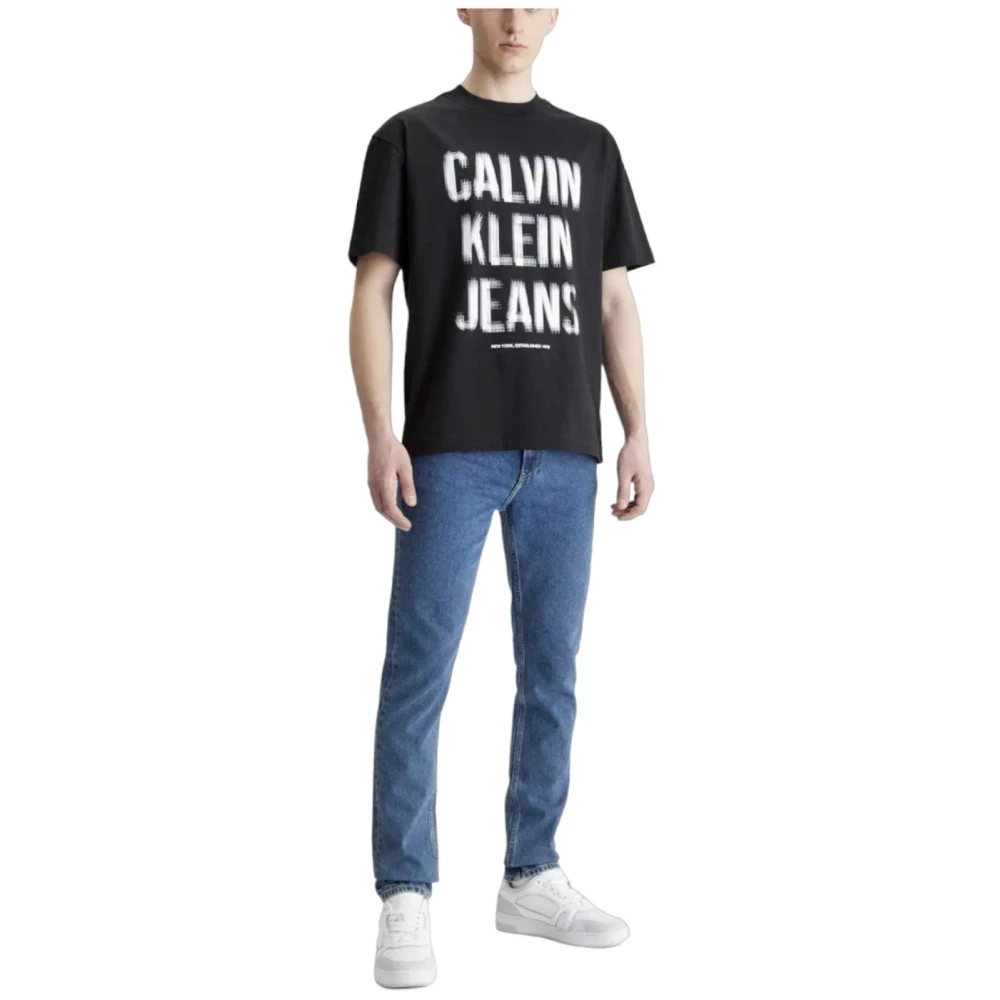 Calvin Klein Logo illusion t-shirt Black Heren