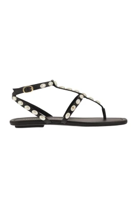Pearl Embellished Flat Sandals
