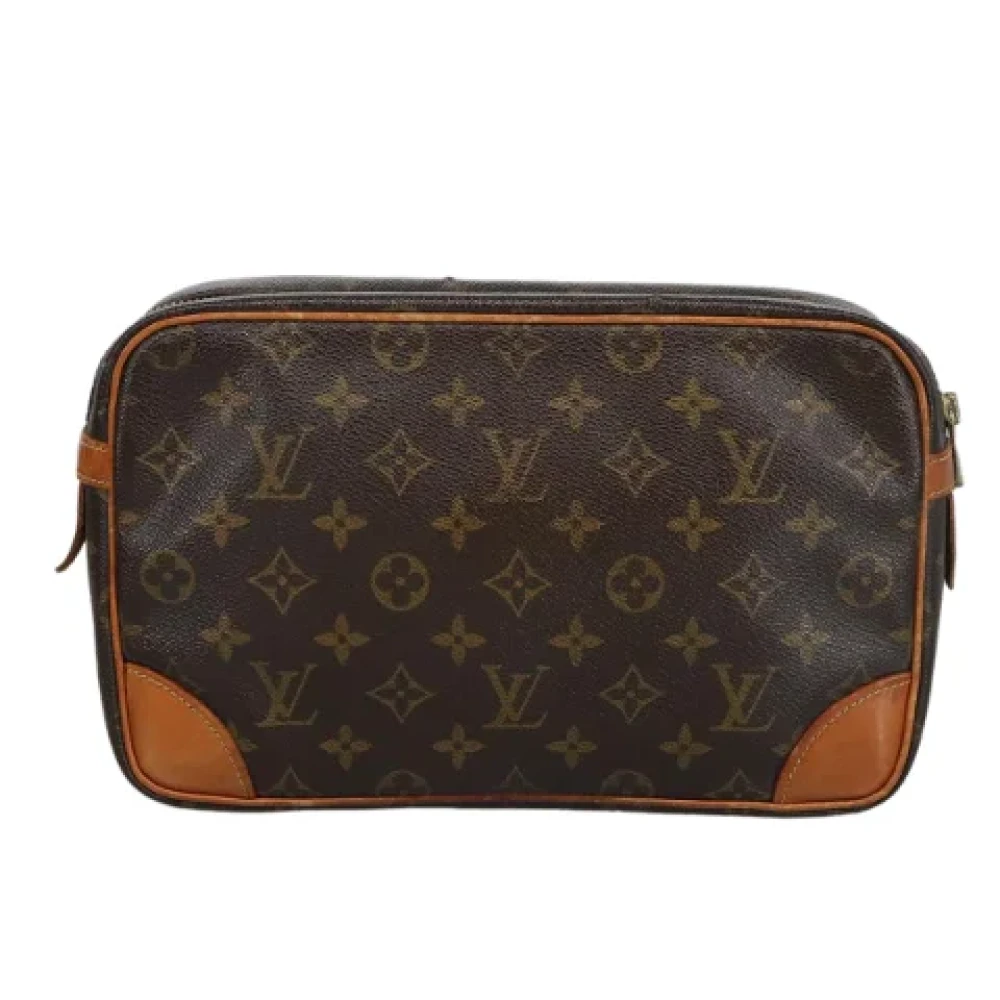 Louis Vuitton Vintage Pre-owned Canvas clutches Brown Dames