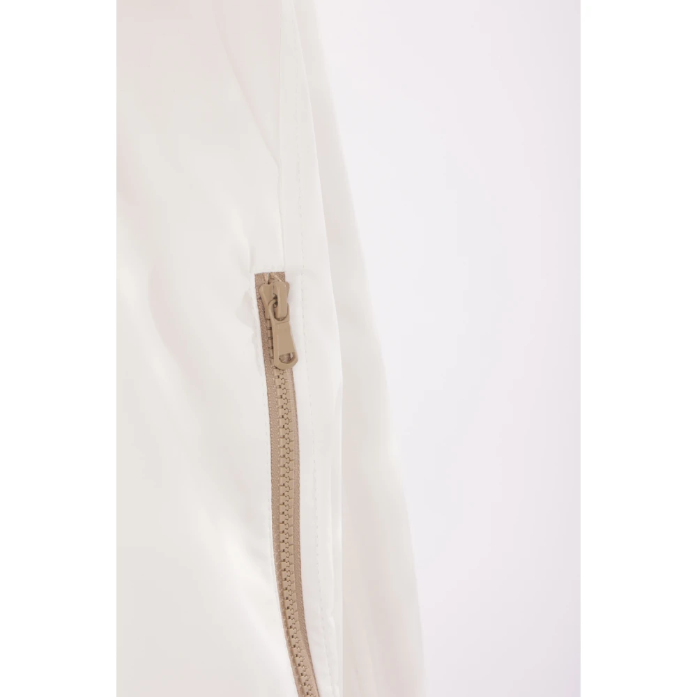 BRUNELLO CUCINELLI Witte Technische Windbreaker met Heraldiek Logo White Dames
