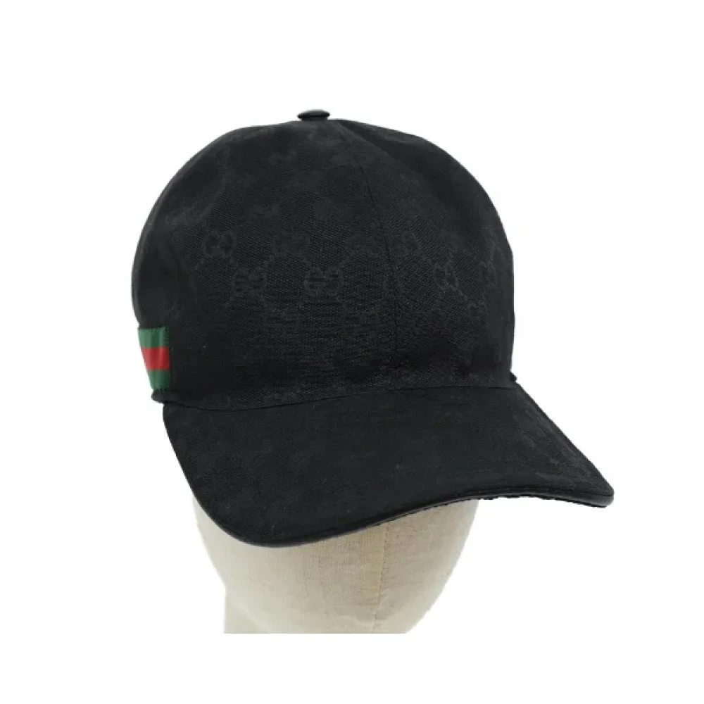Gucci Vintage Pre-owned Canvas hattar-och-kepsar Black, Unisex