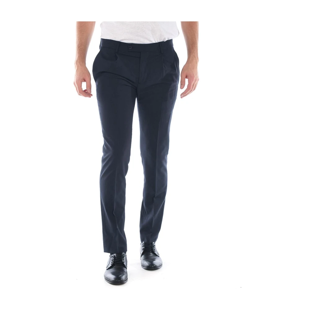 Daniele Alessandrini Men's Blue Suit Trousers, Xl, Suit Trousers