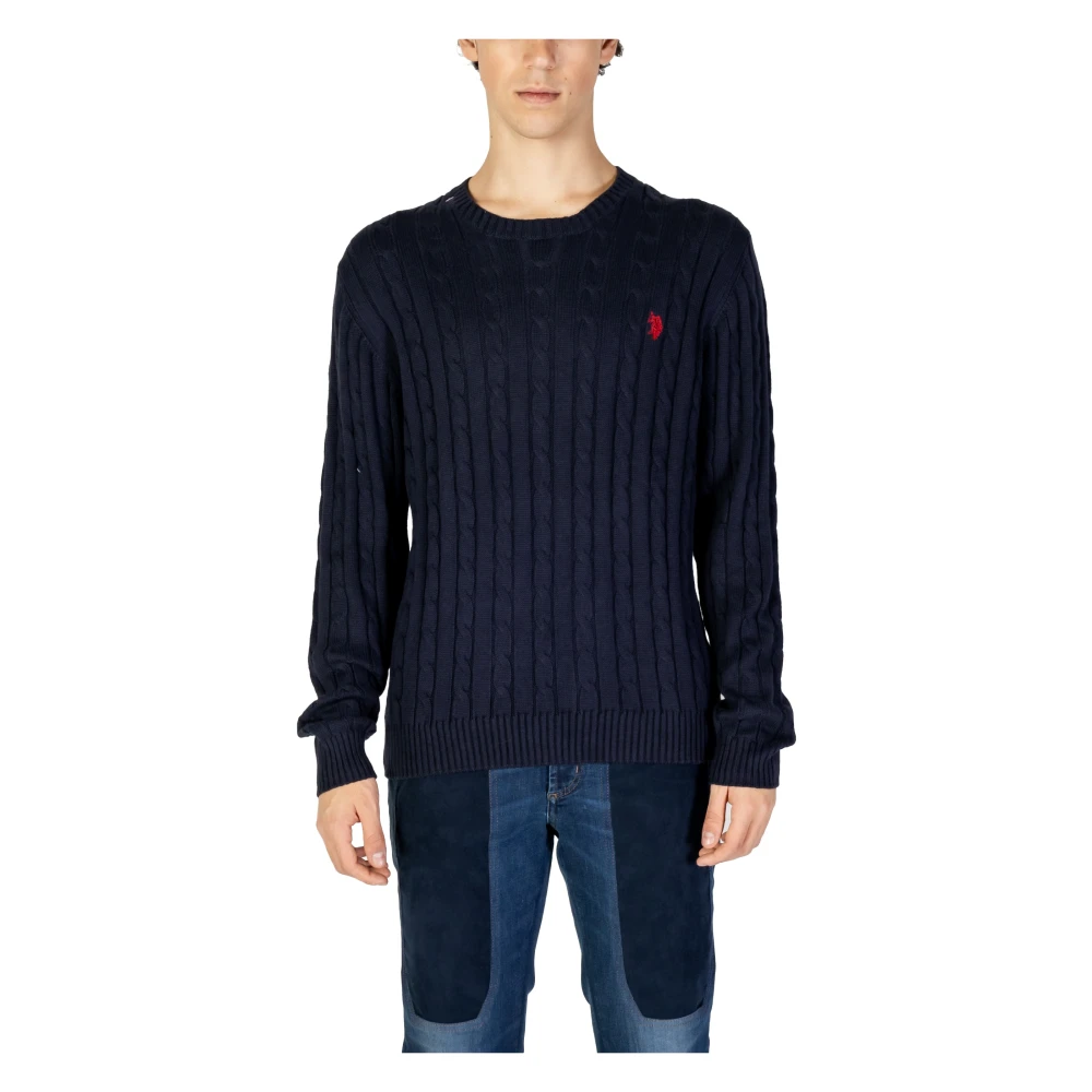 U.s. Polo Assn. Mannen Gebreide Kleding Collectie voor Herfst Winter Blue Heren