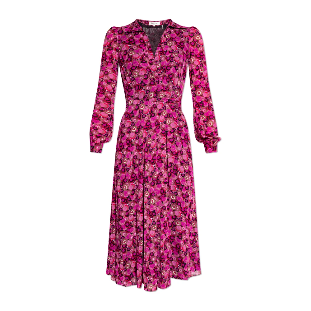 Diane Von Furstenberg Phoenix jurk met bloemenmotief Pink Dames