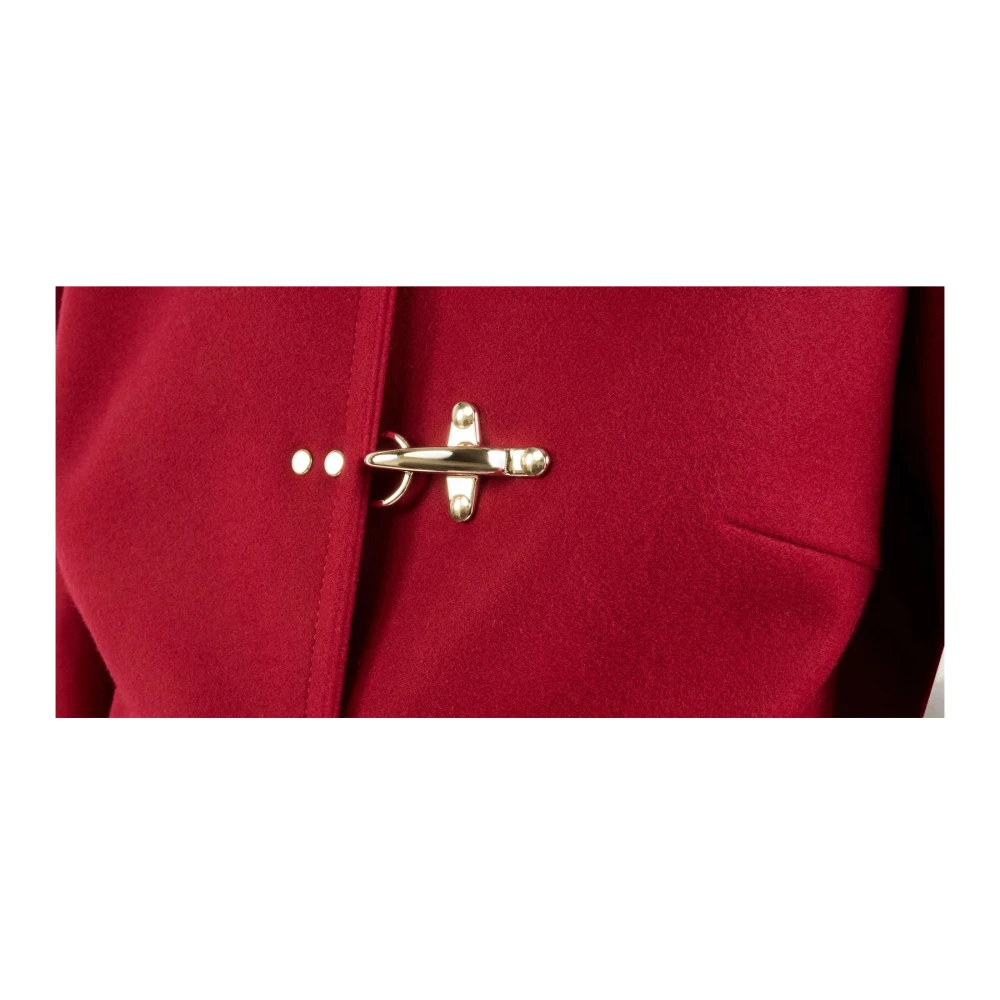Fay Rode Virginia Wollen Jas Red Dames