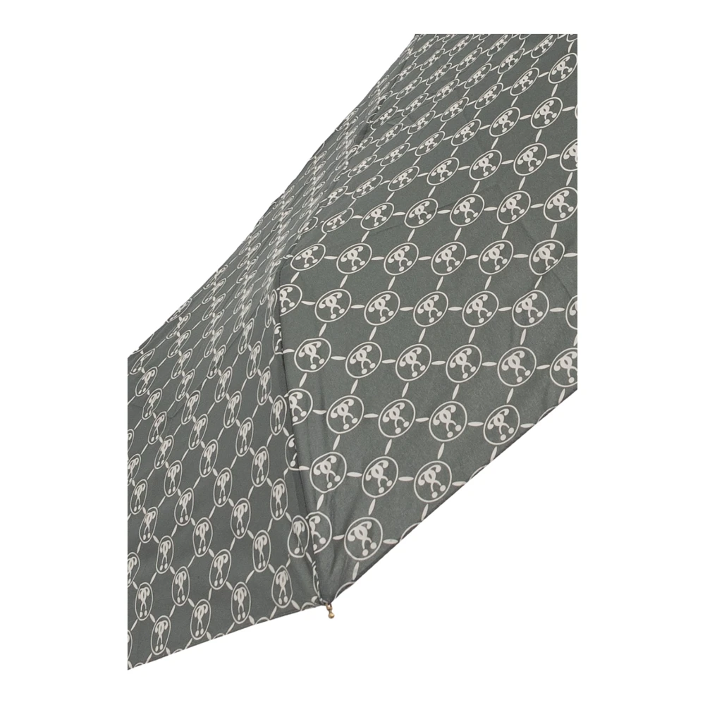 Moschino Opvouwbare paraplu met logo Gray Unisex