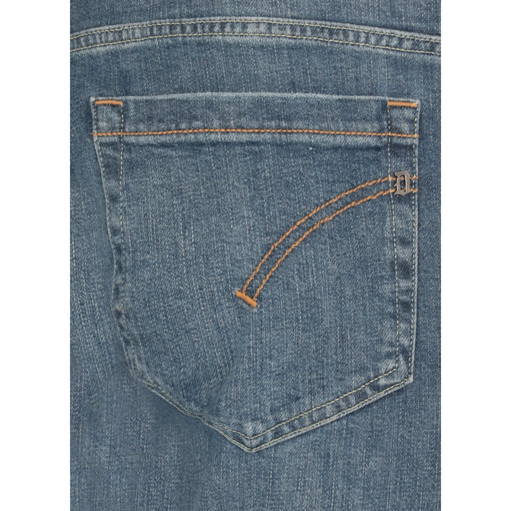 Dondup Blauwe Skinny Katoenen Jeans met Zakken Blue Heren