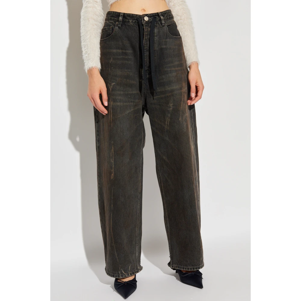 Balenciaga Jeans met Vintage Effect Black Dames