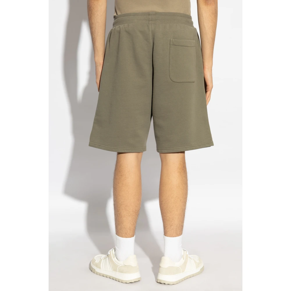 Ami Paris Logo Shorts Green Heren