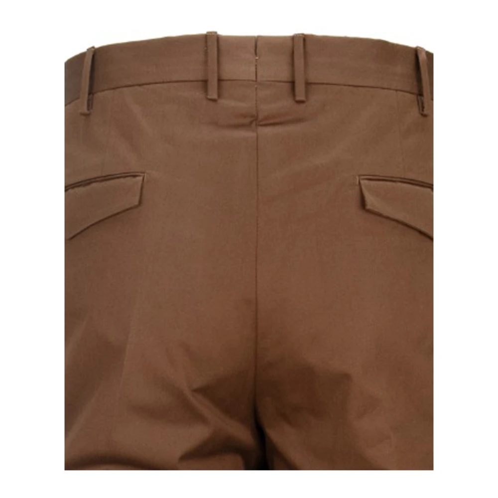 PT Torino Heren Knoop Rits Broek Brown Heren