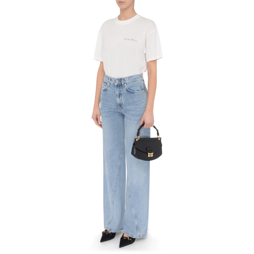 Anine Bing Vintage Wide Leg Denim Jeans Blue Dames