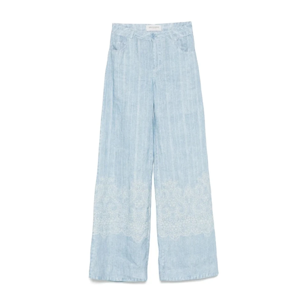 Trousers > Wide Trousers - - Ermanno Scervino - Modalova
