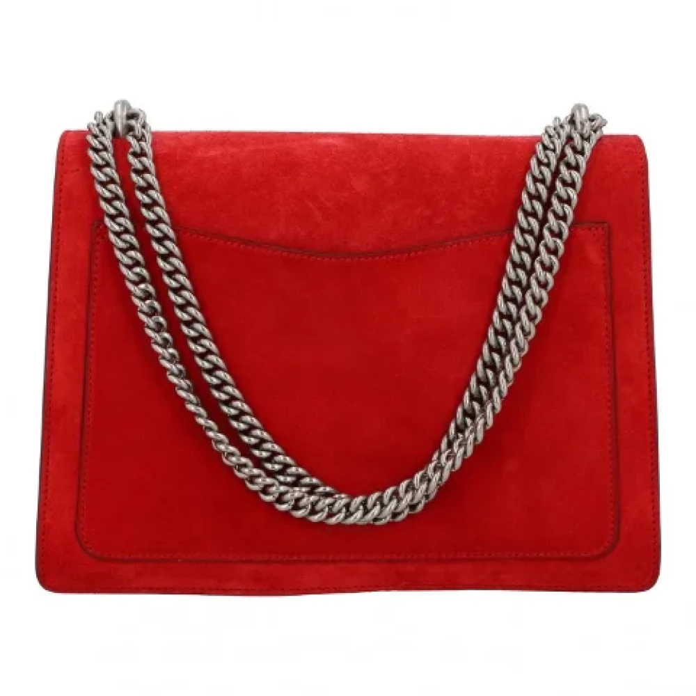 Gucci Vintage Pre-owned Leather gucci-bags Red Dames