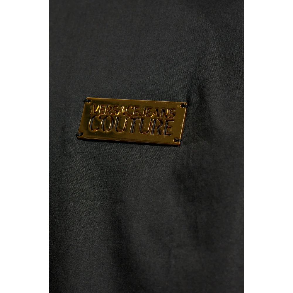Versace Jeans Couture Shirt met applicatie Black Heren