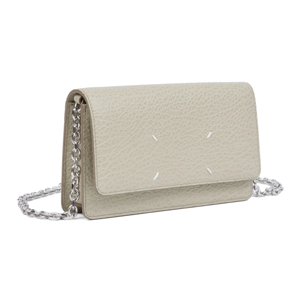 Maison Margiela Stijlvolle Kettingportemonnee Gray Dames