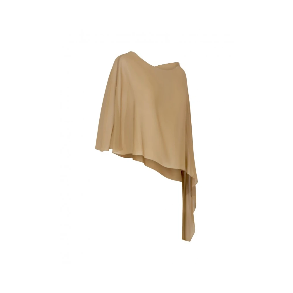 Antonelli Firenze Beige Zijden Melone Sjaal Beige Dames
