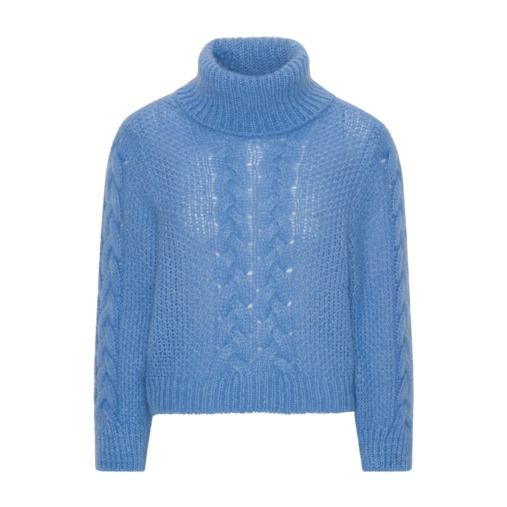 American Dreams Regenboog Kabeltrui Blue Dames