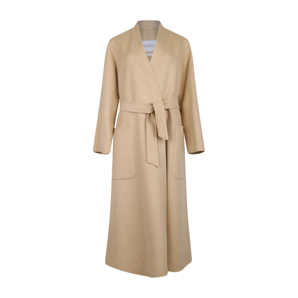 Max Mara Women's Brown Stylish Coats Collection - Belted Coats - S - Coats