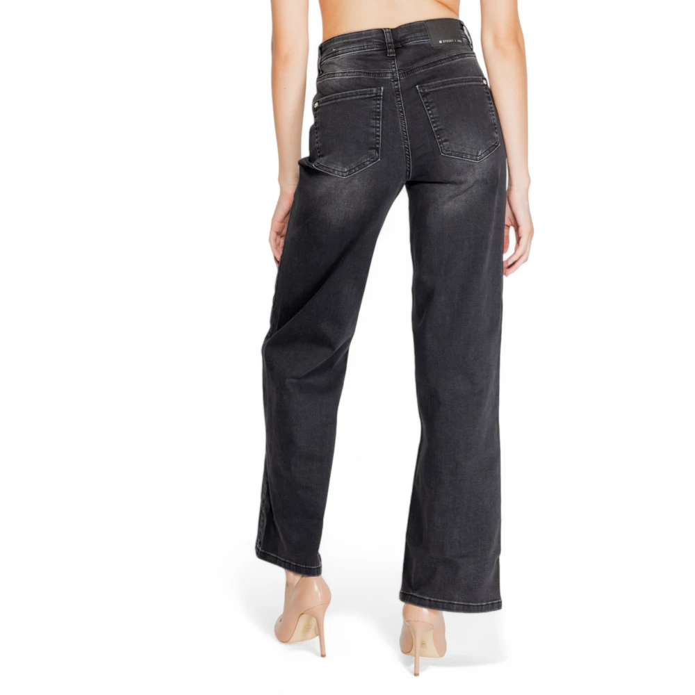Street One Zwarte effen jeans met ritssluiting Black Dames
