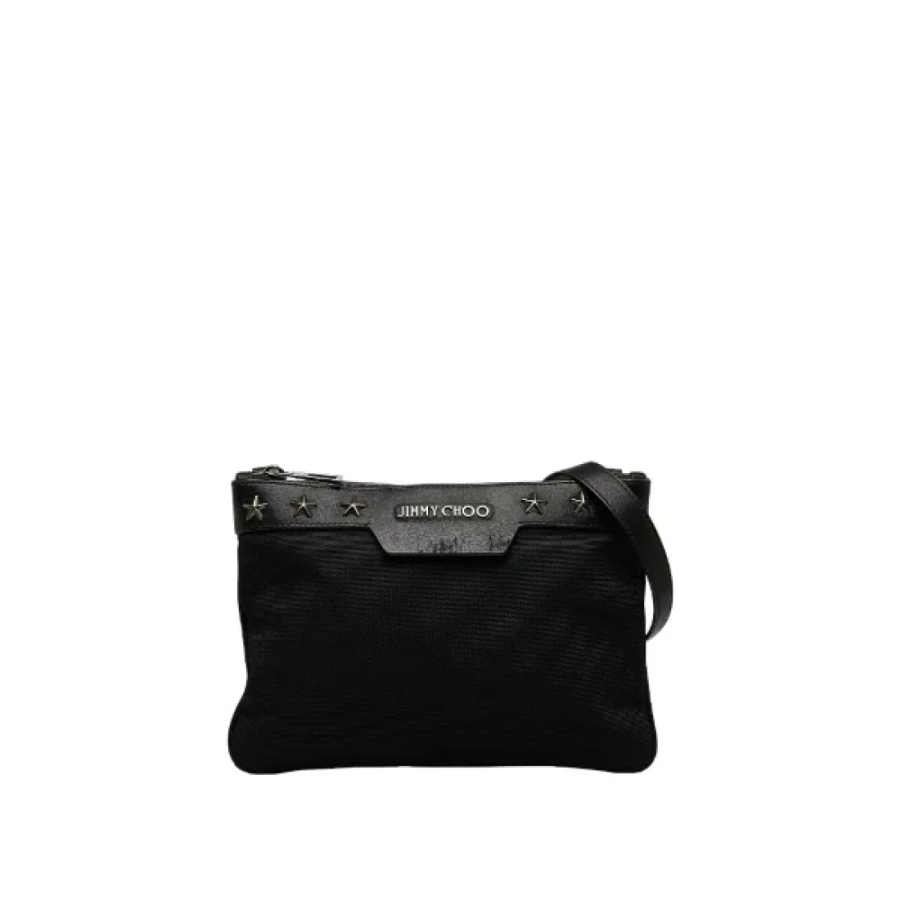 Jimmy Choo Pre-owned Fabric shoulder-bags Black Dames