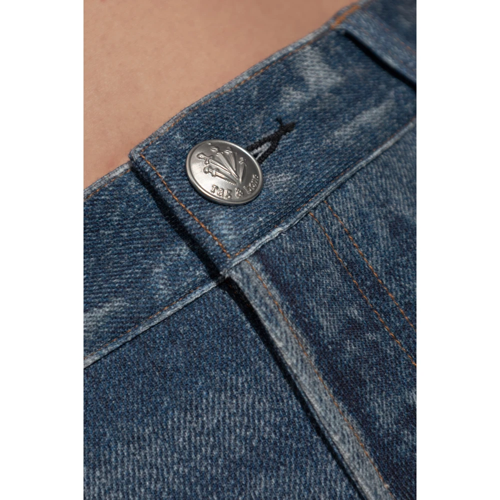 Rag & Bone Shorts Cosmos Blue Dames