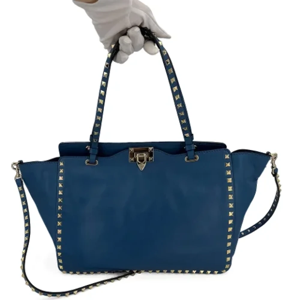 Valentino Vintage Pre-owned Leather handbags Blue Dames