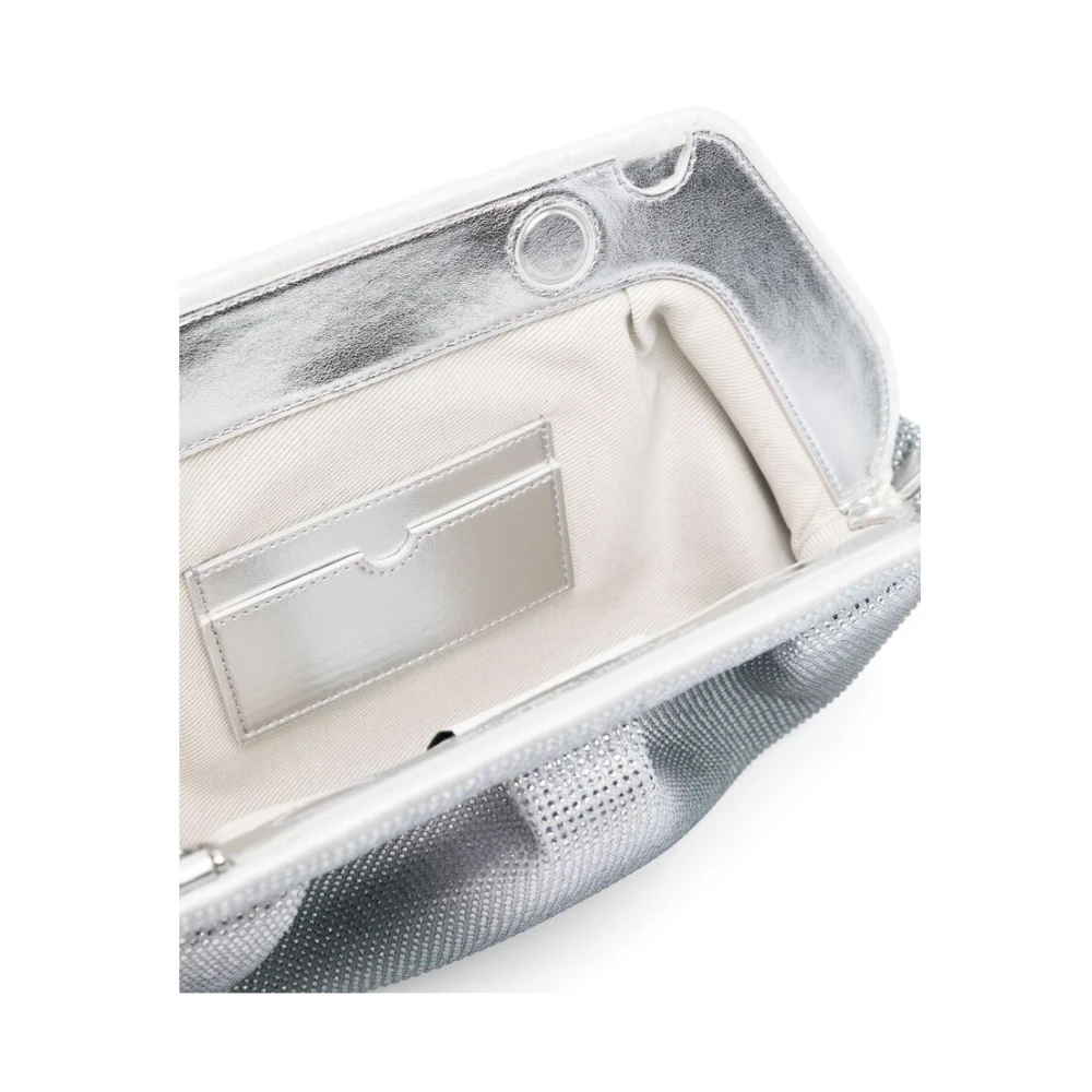 THEMOIRè Zilver-tone Upcycled Crossbody Tas Gray Dames