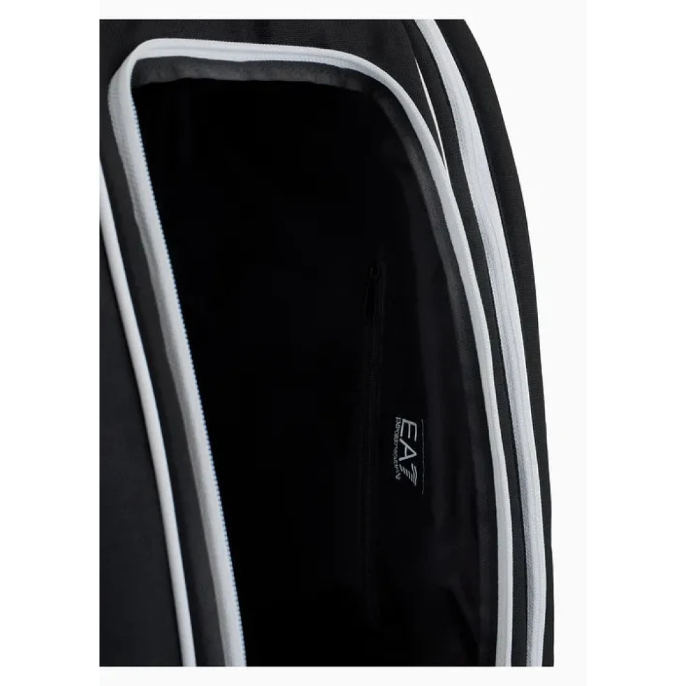 Emporio Armani EA7 Zwarte schoudertas voor atleten Black Heren