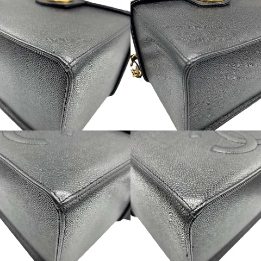 Chanel Vintage Pre-owned Leather handbags Black Dames