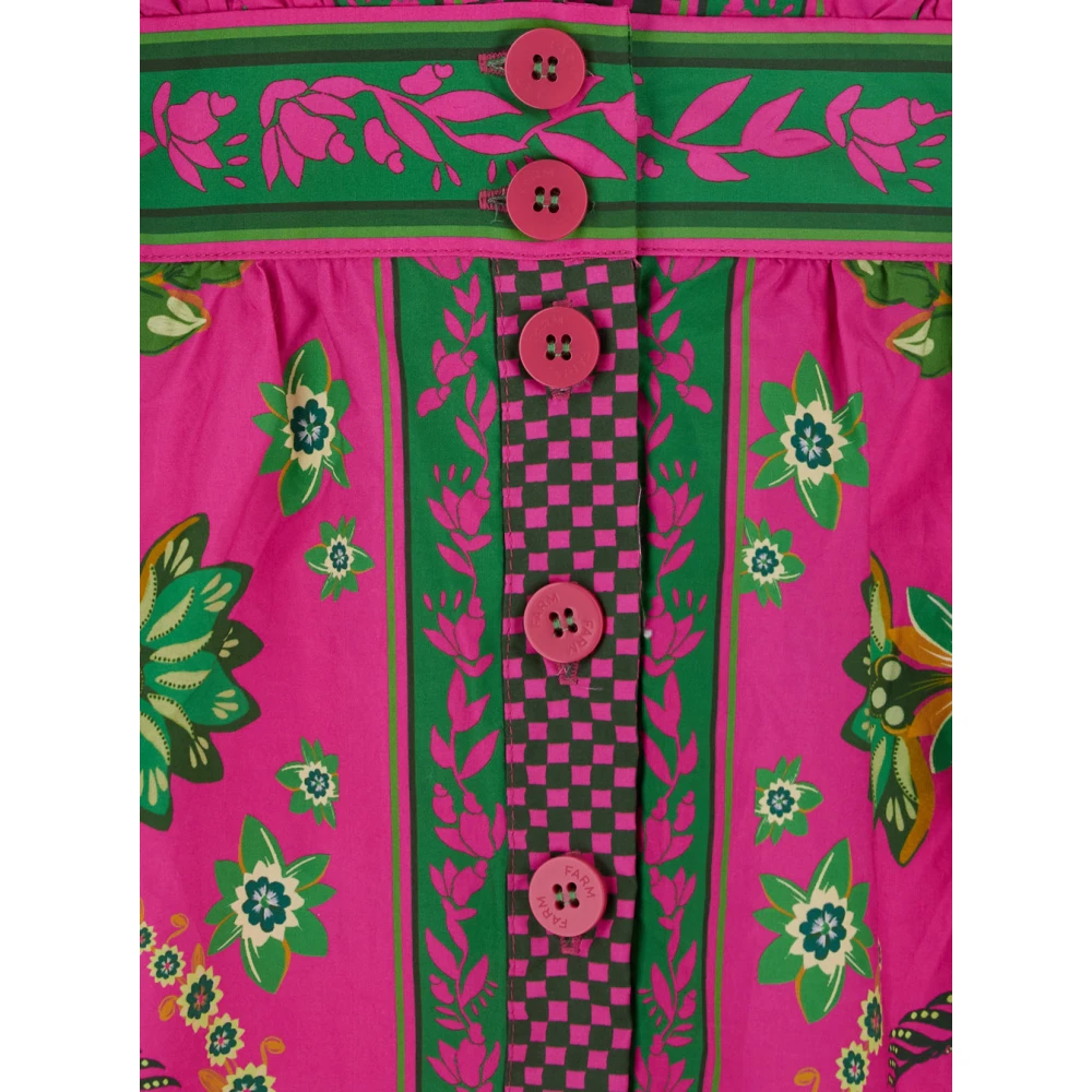 Farm Rio Ana Tapestry Bloemenprint Mouwloze Jurk Multicolor Dames