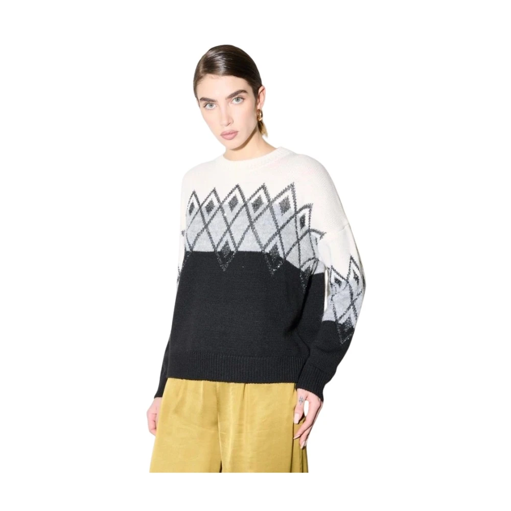 Kaos Damen Multicolor Strickwaren, Mehrfarbig, Sgröße: