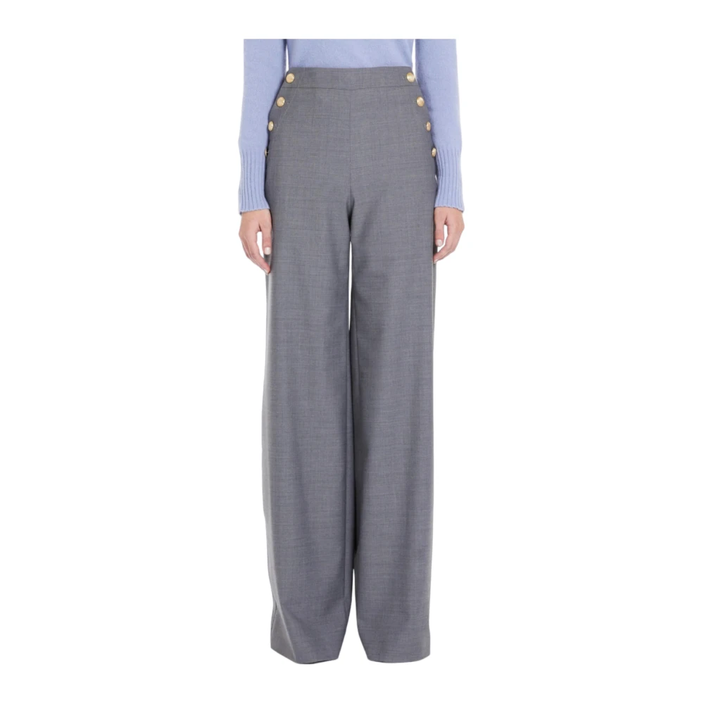 Max Mara Studio Grijze Cammeo Broek Gray Dames
