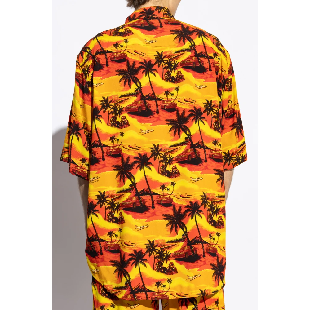 Balenciaga Gedrukt overhemd Multicolor Heren